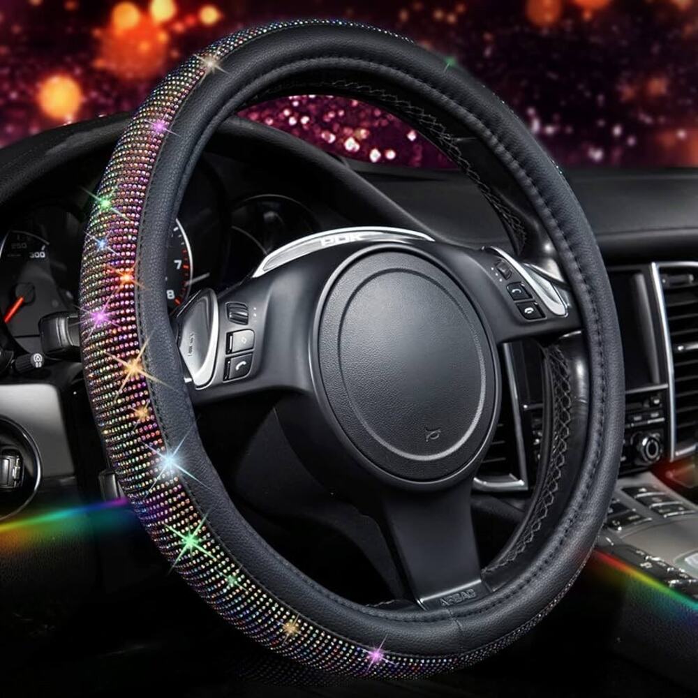 Diamond Steering Wheel Cover, with Bling Crystal New